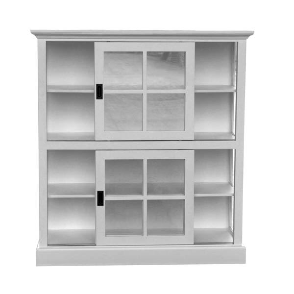 White Double-Door Cabinet